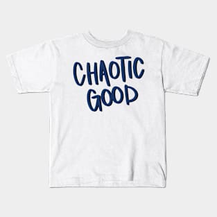 Chaotic Good Alignment Handwritten Kids T-Shirt